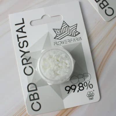 Cristal com concentração de 99% de CBD disponível para comprar online na Flower Farm